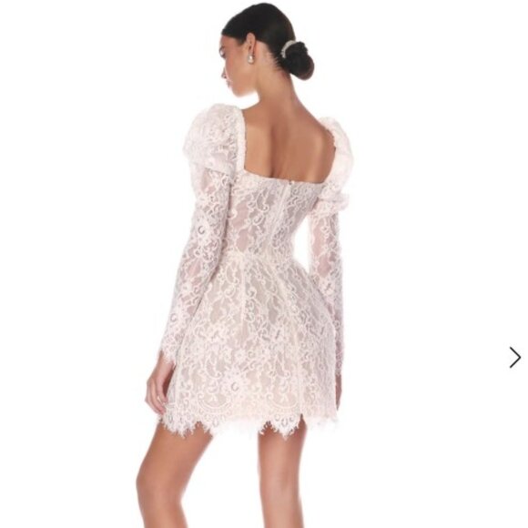 Bronx and Banco Colette Lace Long Sleeve Mini Dress - Picture 2 of 11